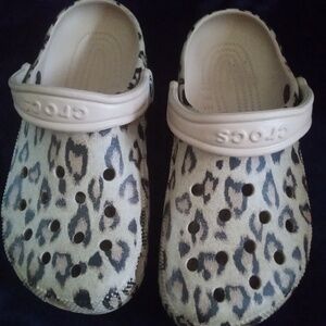 Leopard Print Crocs